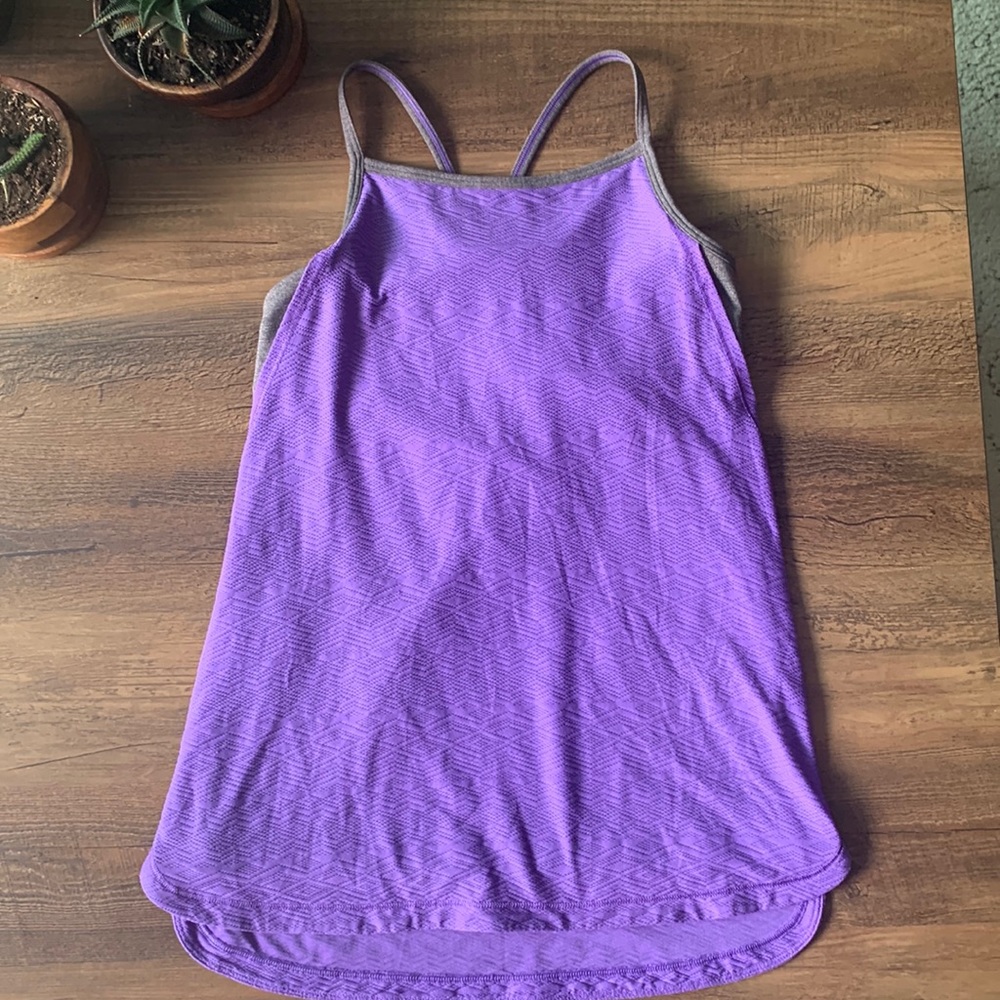Ivivva Criss cross layered/ double Tank Top 12